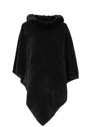 MAPIMANIA - Poncho Femme Chic et Élégant en Fausse Fourrure, Manteau Hiver, Châle Chaud, Cape Mariage Polaire, Boléro en Fourrure