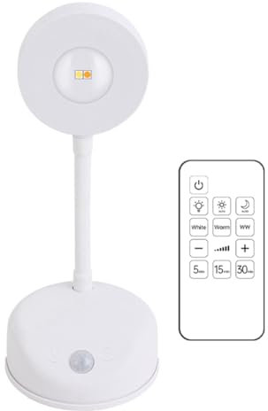 GREOHNMPAW Ampoule à Détecteur de Mouvement Cat's Eye de 2200 MAh, Fonctionnant sur Batterie, 3 Couleurs et Réglable en Intensité, Rotation à 360°, Lampe Projecteur pour Peinture.