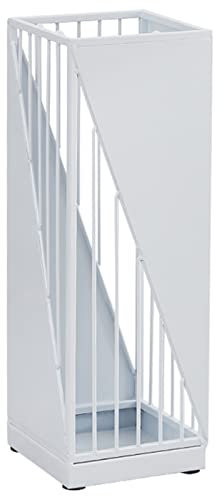 GZSLKSCD Paragüeros, Paragüero Hueco Tallado, Paragüero de Pie con Orificio de Drenaje y Cuatro Ganchos, Decoración para la Entrada de la Oficina en Casa/Blanco (White Q)