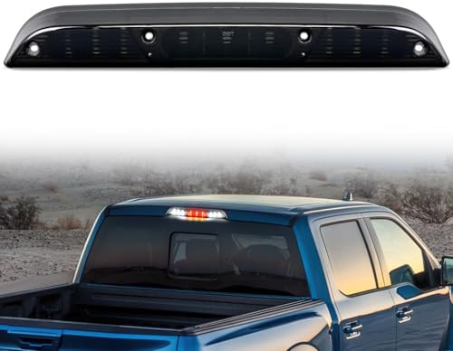 Nilight Troisième feu stop arrière à montage haut - 3ème feu stop - Lentille fumée - Compatible avec Ford F150 2015 2016 2017 2018 2019 2020 Super Duty F250 F350 2017+ Ranger 2019+ Maverick 2022+