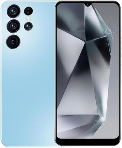 FOXIONO Smartphone ohne Vertrag, 16GB Speicher, 6,52 Zoll HD+ Display, 4000mAh Akku, Android Handy in Violett mit Triple-Kamera (Blaue)