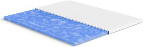 Meisterschlaf Topper in schiuma gel, 180 x 200 cm, morbido al tatto, RG 50, Oeko-TEX® Standard 100, rivestimento lavabile a 60 °C, ideale per materassi rigidi, contro il mal di schiena, prodotto in
