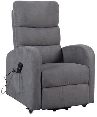 POLTRONE ITALIA Poltrona televisiva elettrica senioren 2 motori poggiapiedi regolabile indipendentemente kit a 4 ruote sedile indeformabile poltrona relax