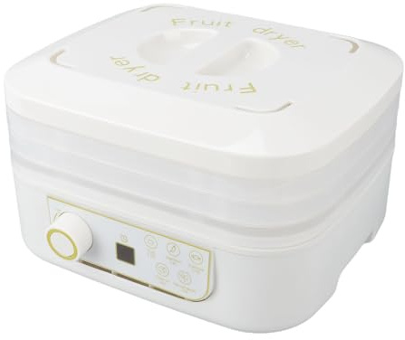 Oreilet Déshydrateur Alimentaire à 3 Niveaux, Déshydrateur Alimentaire avec Minuterie, Contrôle de la Température Mini-séchoir électrique pour Viande Séchée Fruits Friandises Chiens