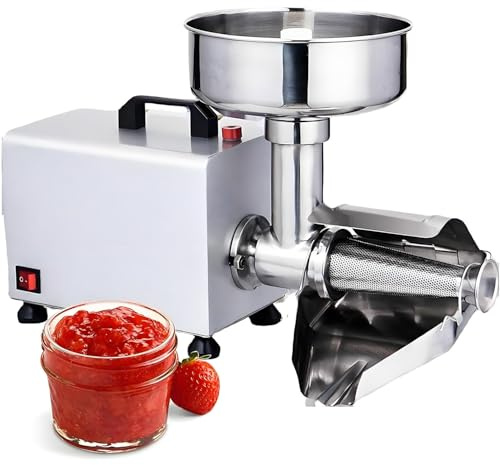 Colino elettrico in acciaio inox per la produzione di salse elettriche - Spremipomodoro e spremifrutta senza sforzo per puree, salse e conserve