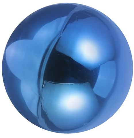 Zerodeko Sfera da Giardino in Acciaio Inossidabile Lucidata, Globo Riflettente Decorativo a Specchio, Sfera Compatta Blu 120 Mm per Arredamento Esterno e Fotografia