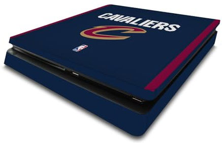 Head Case Designs Licenza Ufficiale NBA Design Retro Cleveland Cavaliers Logo Vinile Sticker Gaming Pelle Adesivo Compatibile con Sony Playstation 4 PS4 Slim Console