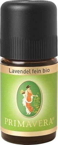 PRIMAVERA Ätherisches Öl Lavendel fein bio 5 ml - Aromaöl, Duftöl, Aromatherapie - frisch, krautig - vegan