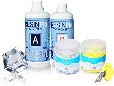 Offre spe' ciale. Masilla Epoxy Transparente – Gr 800 + goma de silicona en pasta I-Gum Gr 500