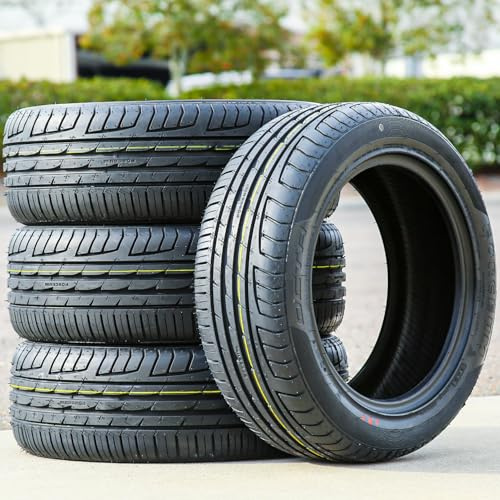 Set of 4 (FOUR) Forceum Octa All-Season High Performance Radial Tires-205/55R16 205/55ZR16 205/55/16 205/55-16 94W Load Range XL 4-Ply BSW Black Side Wall | Passenger High Performance All Season Traction 94W Rated Extra Load Radial Construction Black Sidewall Tires