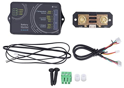 Monitor de Batería, Material de Latón ABS KL110F Capacidad de Voltios Amperios Medidor de Potencia Tester Voltímetro Amperímetro Herramienta de Prueba