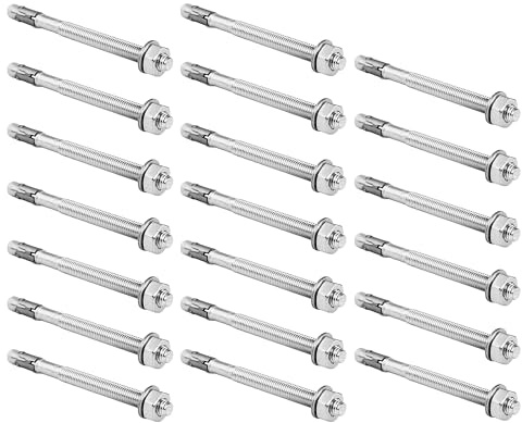 Cosch Edelstahl V4A Edelstahl Betonschlaganker M10 x 90/10 20 Stück - Bolzenanker Schwerlastanker Bodenanker Ankerbolzen