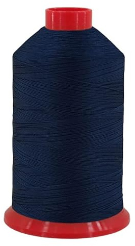 fuwi HT Ledergarn Stärke 20 - Sattlergarn & Jeansgarn extra stark - Hochfest, UV-beständig, 9.300 cN Reißkraft - Zwirn 0,5 mm für Leder & Outdoor, 1500 Meter (0158 Perlnachtblau)