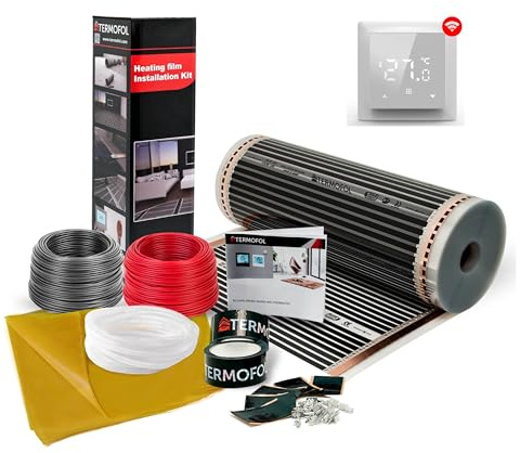 Set completo di pellicole riscaldanti a infrarossi per riscaldamento a pavimento, 180 W/M²