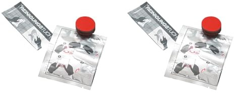 emco Klebeset für Badaccessoires der Serie ROUND, ohne Bohren für Handtuchhalter, Wannengriffe oder Toilettenpapierhalter, rückstandslose Entfernung ideal für Mietwohnungen (Packung mit 2)