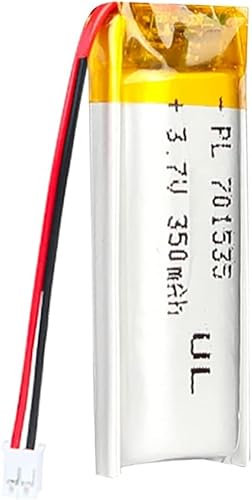 Batterie Lipo Rechargeable Au Lithium Polymère ION. 3.7V. 350mAh. 701535. avec Connecteur JST