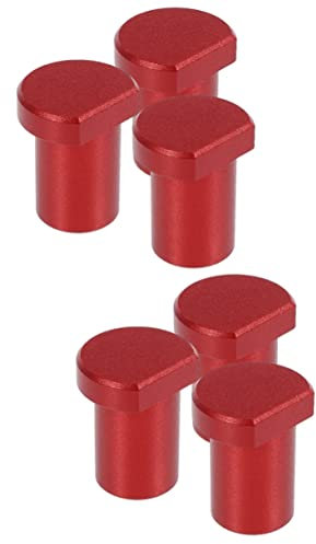 jojofuny 6stücke Aluminiumlegierung Werkbank Stopper Für Tischzubehör Mit Quadratischer Kontaktfläche Für Holzarbeiten Und Präzises Planen