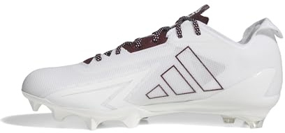 adidas Men's Adizero Electric American Football Sneaker, White Team Navy White, 15 UK
