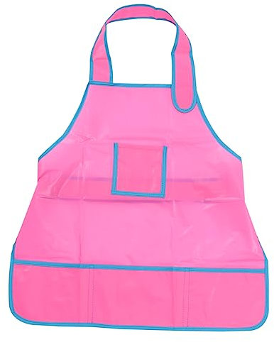 Ciieeo Malschürze Für Junge Mädchen Malkittel Aus Abwaschbarem Material Mit Taschendesign Für Malstifte Praktische Schnallenversion Schützt Kleidung Vor Flecken