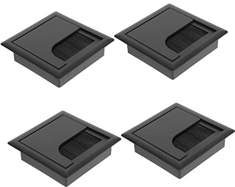 FOYTOKI 4pcs Desk Cable Grommet Brush Wire Hole Cover for Easy Installation Grommets for Clean Desktop Organization