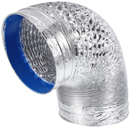 HOLIDYOYO Flexible Aluminum Vent Hose Kitchen Range Hood Exhaust Pipe Insulated Flexible Ducts Easy Installation