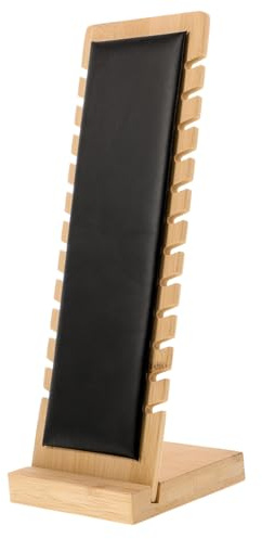 LIFKOME Expositor Madera de Bambú para Múltiples Collares Almacenamiento en Capas, Soporte para Exhibición de Joyas en Tienda o Uso Personal