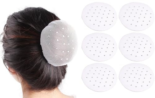 WTRYT Haarnetz 10 Stück Hair Net Haarnetz mit Strass Unsichtbare Haarnetze Dutt Glitzer Stoff Knoten Netz Haarnetz Dutt Bun Frisurenhilfe Dutt Abdeckung Haarnetz Ballett Duttnetz Haaraccessoires