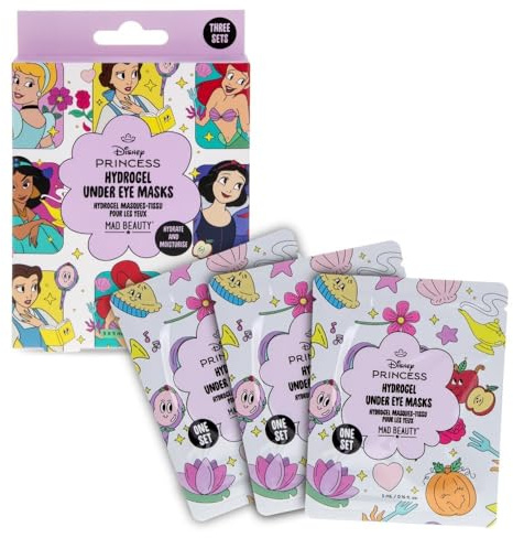 Mad Beauty - Mascarillas de hidrogel para debajo de los ojos, 3 juegos, tratamiento de belleza hidratante