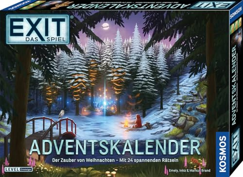 KOSMOS 685348 EXIT - Das Spiel Adventskalender, Der Zauber von Weihnachten mit 24 spannenden Rätseln, Escape Game Adventskalender