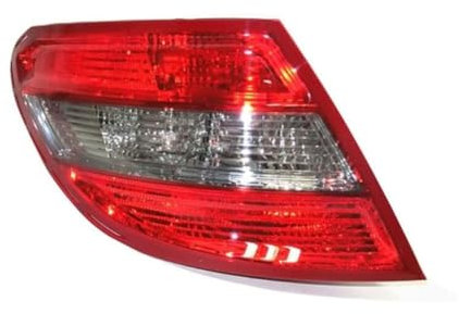 WDRFHTG Rücklichter für Benz W204 2008-2010, Rückleuchten Autorücklichter Bremsbremsleuchte Rückleuchten Nebelscheinwerfer Standlicht Autozubehör,A/Left