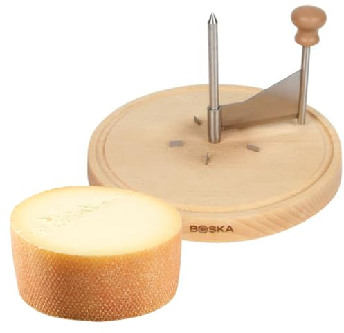 Pack BOSKA 850510 Girolle/Fraiseur bois + 1/2 Fromage Tête de Moine 450gr pour profiter de faire des jolies fleurs et garder au frais sans que ca sèche - Coffret cadeau parfait