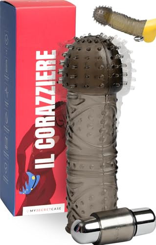 MySecretCase Guaina Pene - Sexytoysys Uomo, Masturbatore Sessuali per Uomini, Prolunga Allarga Penis Indossabile, Sextoys Ingrandimento per Coppia, Aumento (Vibrante)