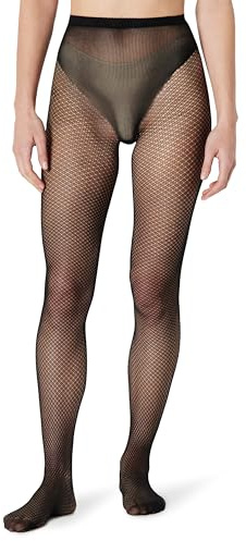 Amazon Essentials Calze a Rete Donna, 2 Paia, Nero, XL