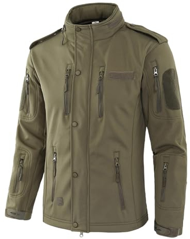 Générique Vetement Militaire Homme Treillis Militaire Camouflage Chasse Vetements Softshell Polaire Homme Hiver Chaud Tactique Impermeable Tactiques Hiver Chaud Parka XXL