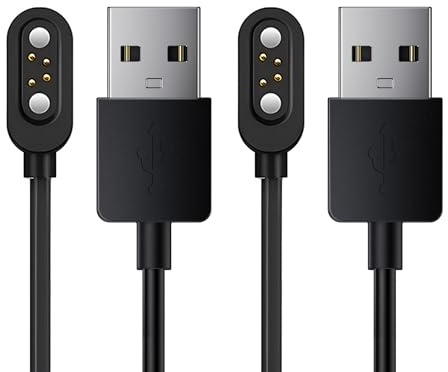 Lamshaw Chargeur Sans Fil Magnétique Ultra-Rapide Compatible avec I love e iFecco X7 - Charge en 1h30 | Compatible Écouteurs Bluetooth | LED Intelligent | Portable & Étanche IPX5 ﻿ (Noir+Noir)