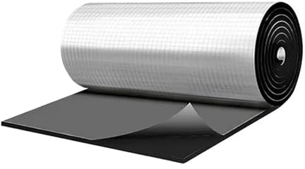 Coussin d'isolation Capot Tapis Insonorisant Voiture Rouleau Aluminium 50 X 200 Cm Thermique Isolation Phonique Rembourrage Absorbant Pour Sol