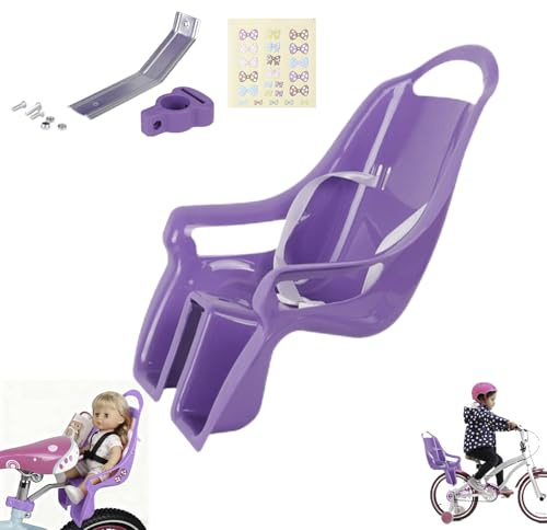 Générique Siège Vélo pour Poupées Filles, Porte Poupees Velo avec Autocollants DIY, Siège Vélos DécoratifPoupées, Porte Bébé Poupées, Accessoires Vélos pour Peluches, Animaux en Peluche(B)