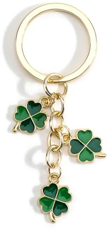 Porte-Clés Trèfle à Quatre Feuilles, Porte-Bonheur, Cadeau Pour La Saint-Patrick, Articles De Fête Irlandaise, Breloques Trèfle Porte-Bonheur, Cadeaux Inspirants Pour Femmes