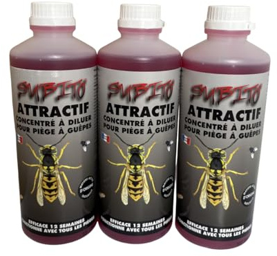 Pack de 3 liquides pour pièges à guêpes SUBITO 500 ml