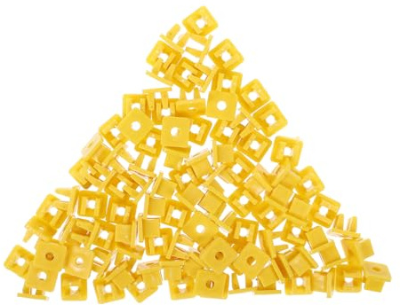 NESTINGHO 100 Pezzi Viti di Rivestimento e Dadi di Fissaggio per Paraurti Auto, Clip Passacavo Resistente in Plastica, Accessorio per Corpo Motore e Targa, Compatibile Vari Modelli,