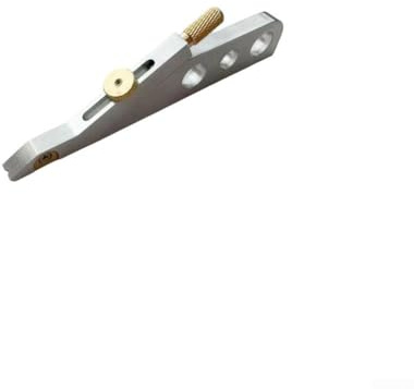 VIRELLO Herramienta profesional de precisión para guitarra, marcador de altura para luthiers, aleación ajustable, reparación de instrumentos acústicos, plata, 106 mm