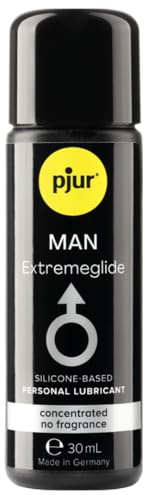 pjur MAN Extremeglide (30ml) - Reichhaltiges Gleitgel auf Silikonbasis für Männer - extra langanhaltendes Gleitmittel