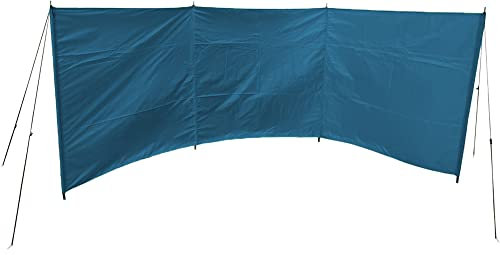 Cao C.A.O Paravent 4 M en Polyester-Couleur Bleu-Longueur 3,80 M-Hauteur 1,35 M Strandschirm 4m, blau, 3.80x1.35 m