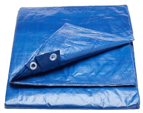ProDec 18' x 12' Tarpaulin Waterproof Heavy Duty Waterproof Sheet, Double Laminated with Eyelets, Outdoor Furniture Cover, Caravan Cover Sheet, Camping Tarp, Ground Sheets for Camping