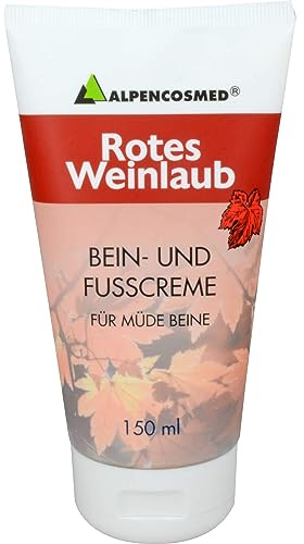 ALPENCOSMED Rotes Weinlaub Bein- und Fußcreme 150 ml