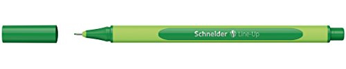 Schneider Line-up - Penna a punta fine, colore: verde foresta nera