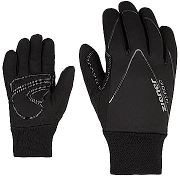 Ziener Kinder Unico Junior Langlauf/Nordic/Crosscountry-Handschuhe | Winddicht Atmungsaktiv Soft-Shell, black, M
