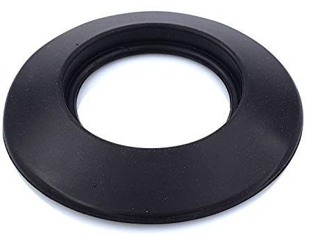 TYGERIX® 100 mm schwarze Silikon-Wandrosette | Flexible Rosette zum Abdecken von Kesselrohren, Öfen und anderen Systemen | Widersteht hohen Temperaturen | Nicht verformbar | Zertifiziertes Material