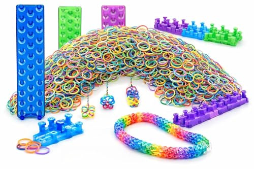 Loom Bands Set ca.9000 tlg. bunte Gummibänder Neu