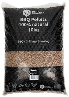 Pellets de madera para barbacoa, manzana, 10 kg